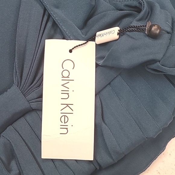 New With Tags Calvin Klein Pleated Midi Dress Size 12 - Picture 6 of 8